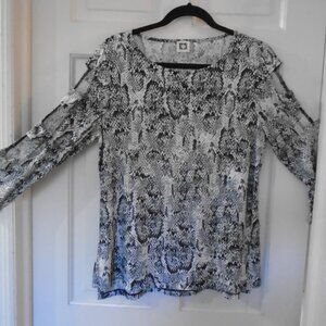 Woman's Anne Klein Long Sleeve Top Size M